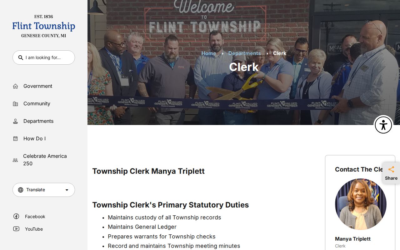 Flint Township residents directory public-records and FOIA materials